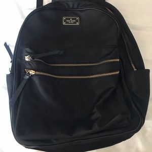 Black nylon Kate Spade backpack